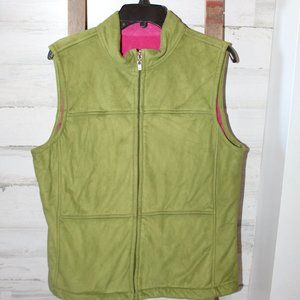 Caribbean Joe Faux Suede Fleece Lined Vest